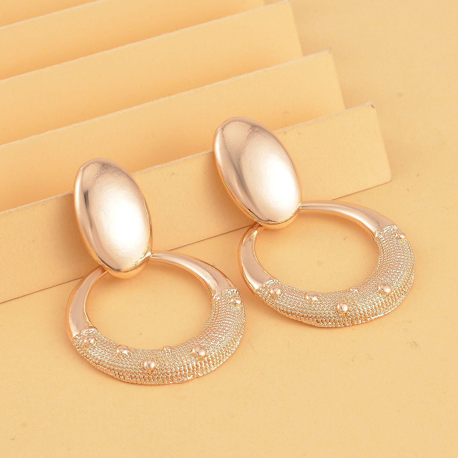Antique Design Dangle Earrings with Push Back 7606383 2