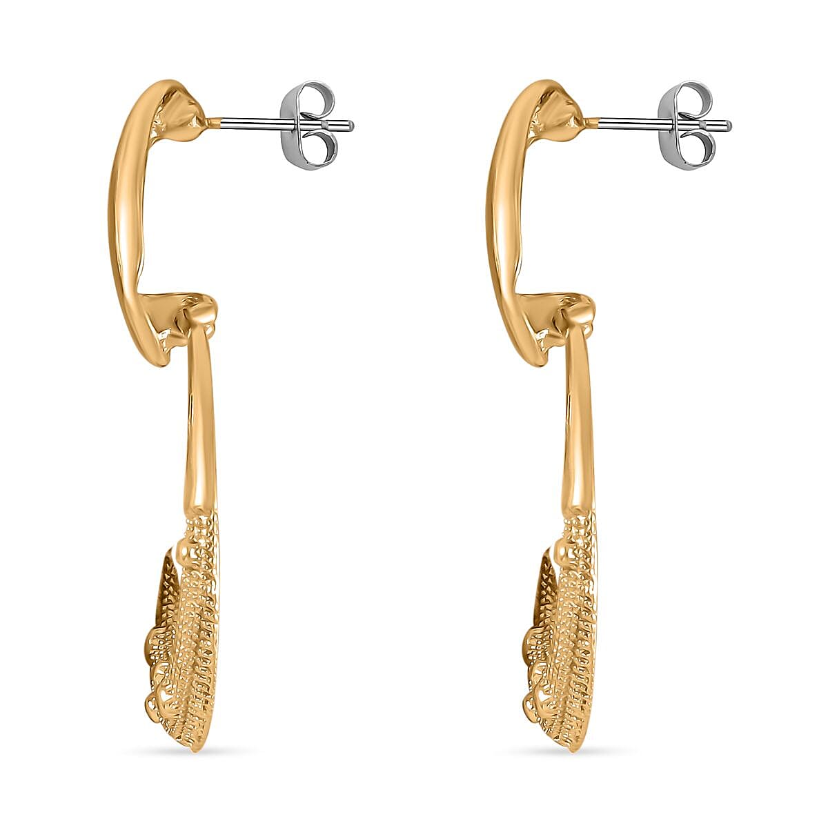 Antique Design Dangle Earrings with Push Back 7606383 4