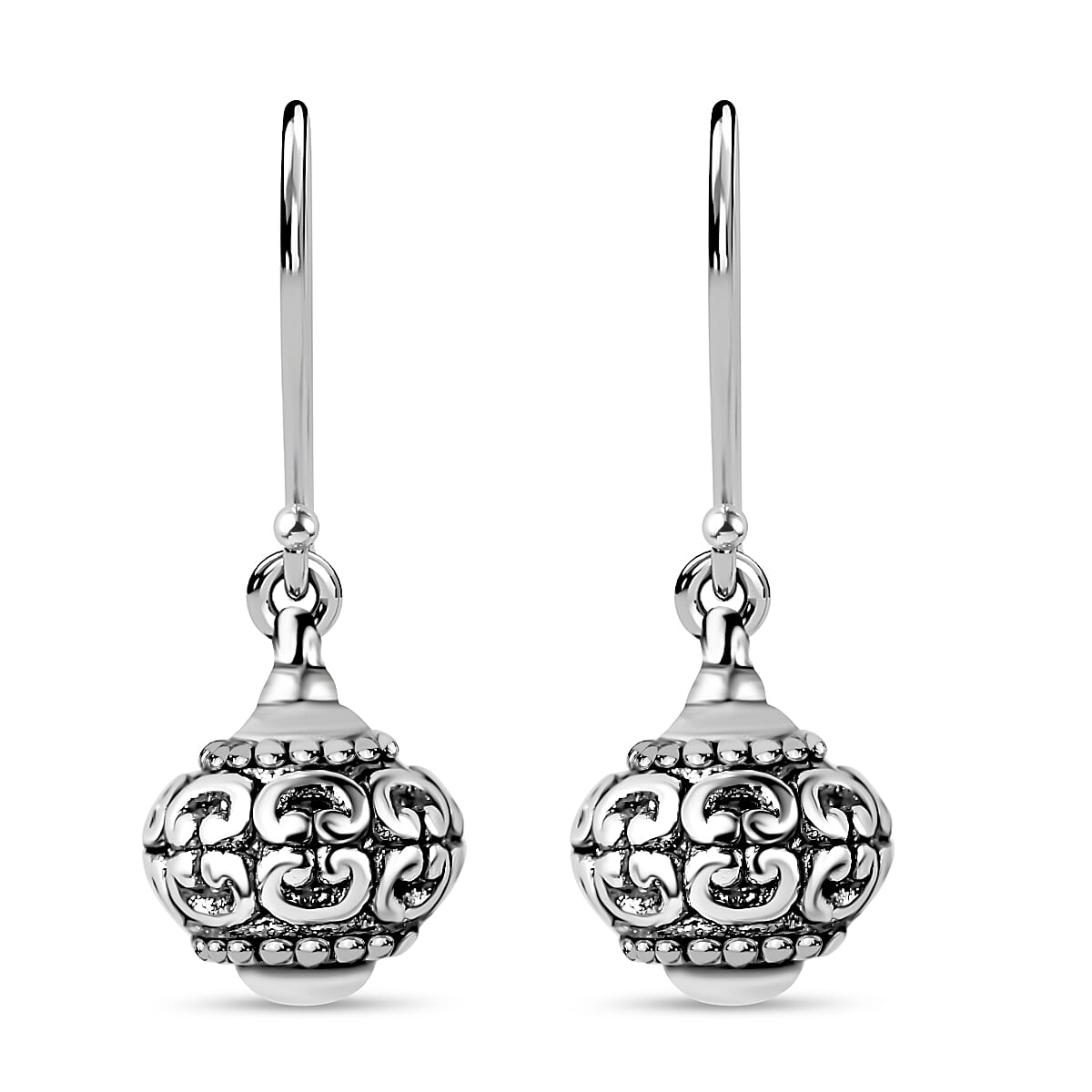 Antique Moroccan Style Sterling Silver Dangle Earrings 7782967 0
