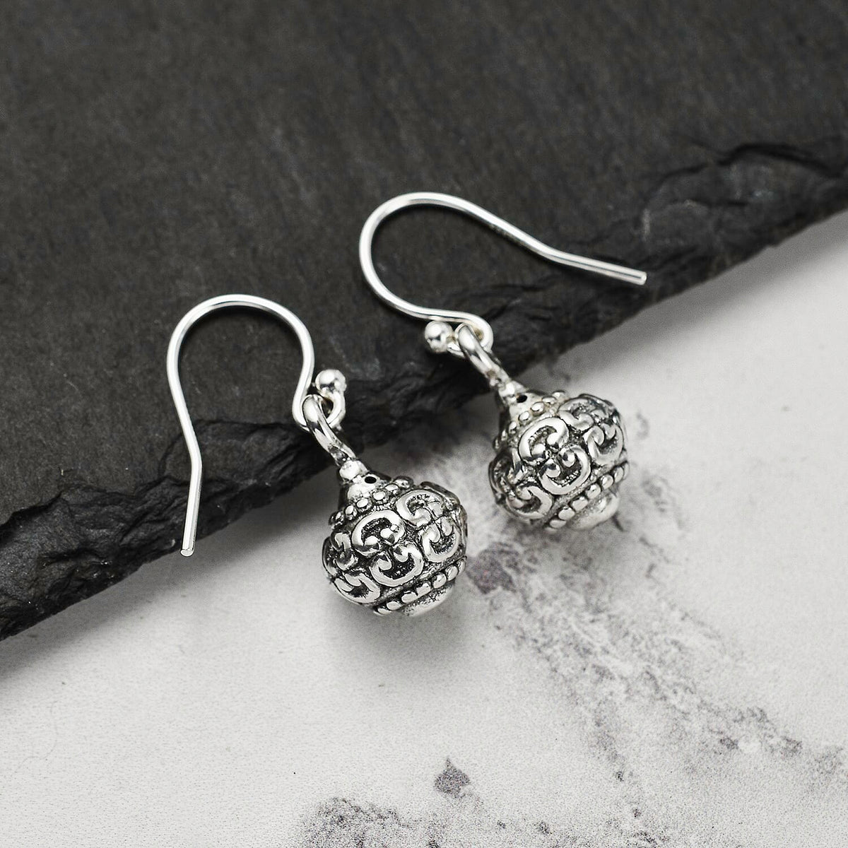 Antique Moroccan Style Sterling Silver Dangle Earrings 7782967 1