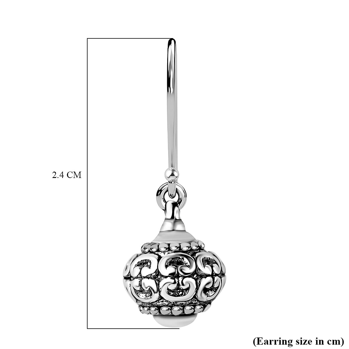 Antique Moroccan Style Sterling Silver Dangle Earrings 7782967 4