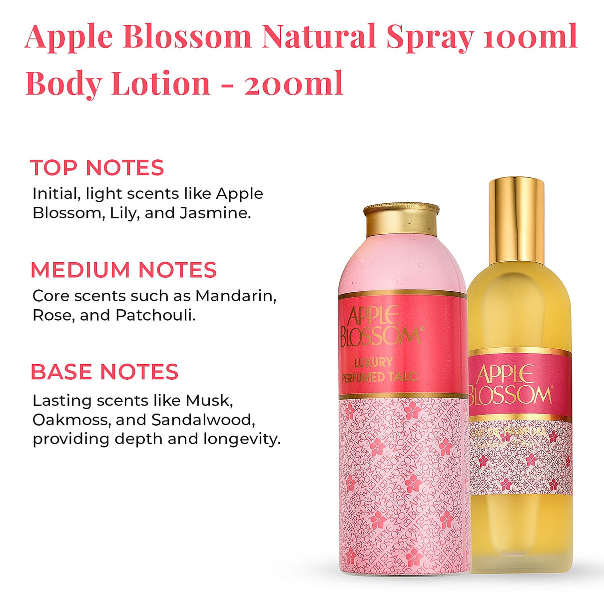 Apple Blossom Natural Spray 100ml and Body Lotion - 200ml 2935994 2