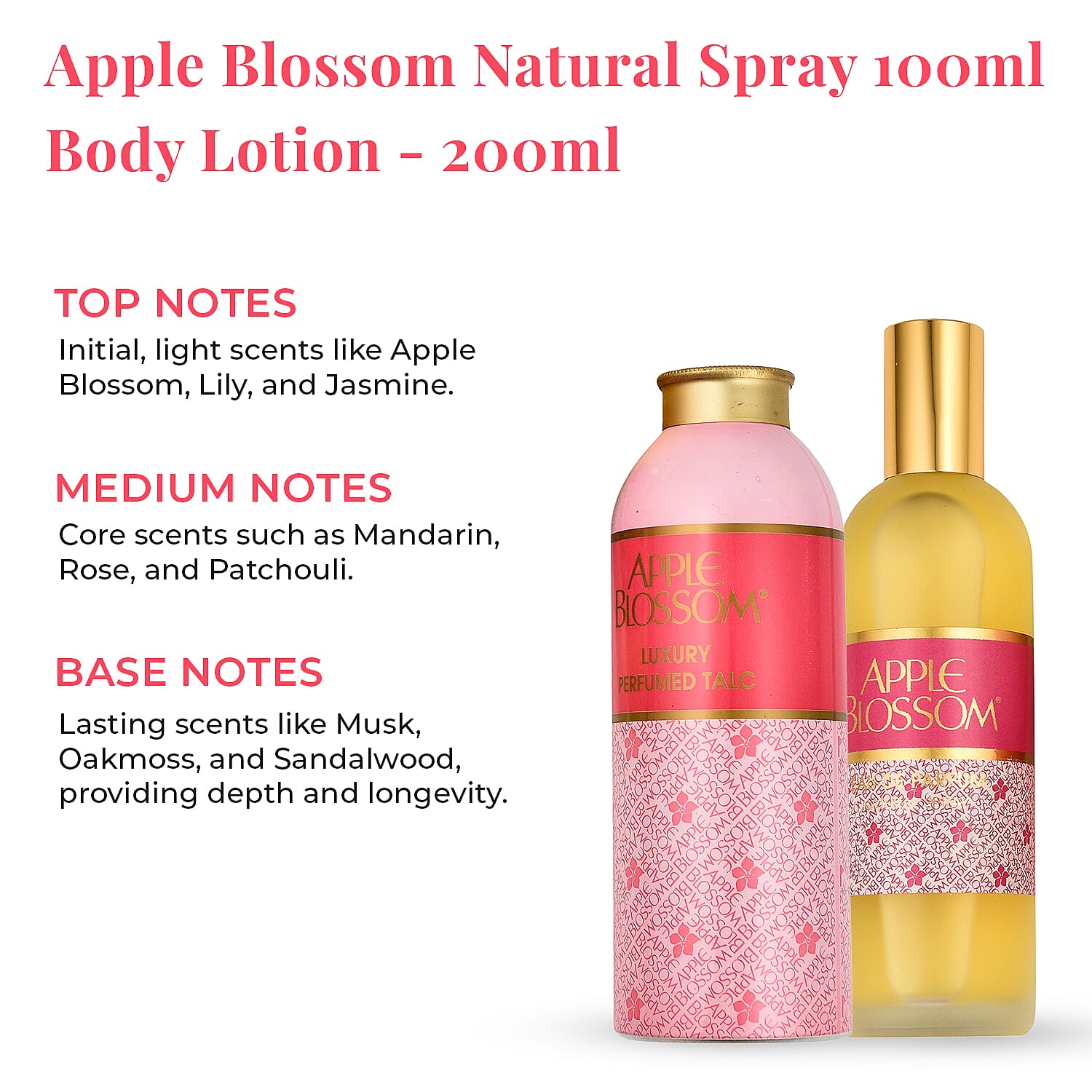 Apple Blossom Natural Spray 100ml and Body Lotion - 200ml 2935994 2