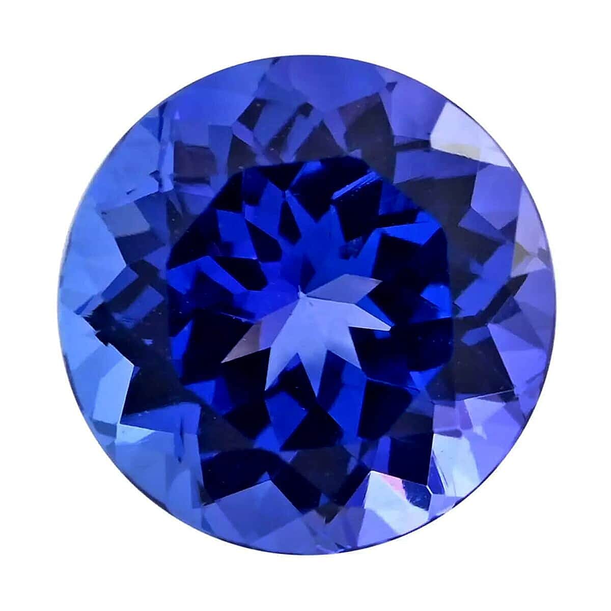 Certified &amp; Appraised 1.25 Ct. AAAA Tanzanite Loose Gemstone in Round Shape (7 MM) 6303572 0