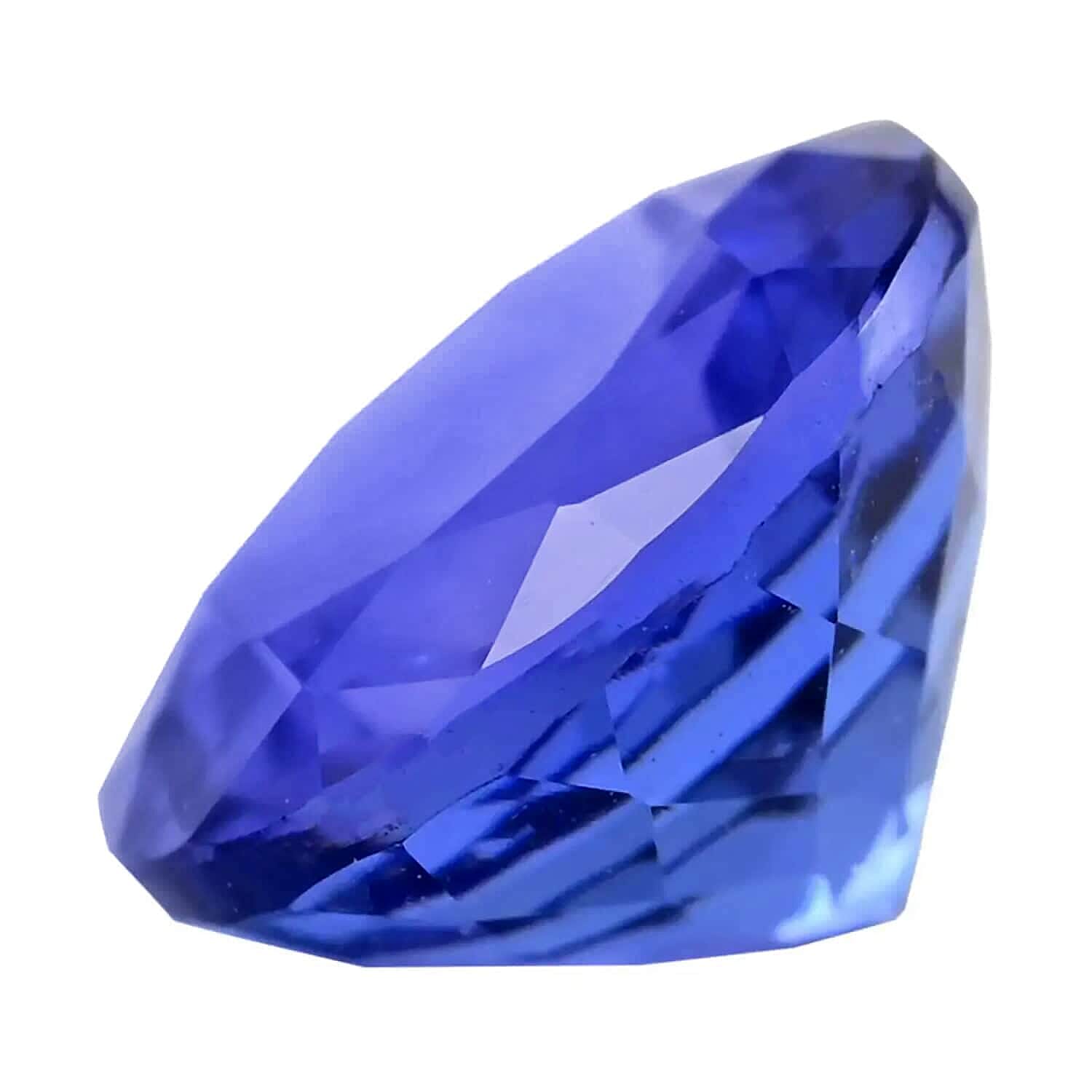 Certified &amp; Appraised 1.25 Ct. AAAA Tanzanite Loose Gemstone in Round Shape (7 MM) 6303572 1