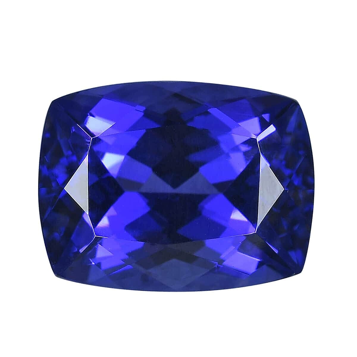 Certified &amp; Appraised 1.35 Ct. AAAA Tanzanite Loose Gemstone in Cushion Shape (7 x 7 MM) 6303577 0