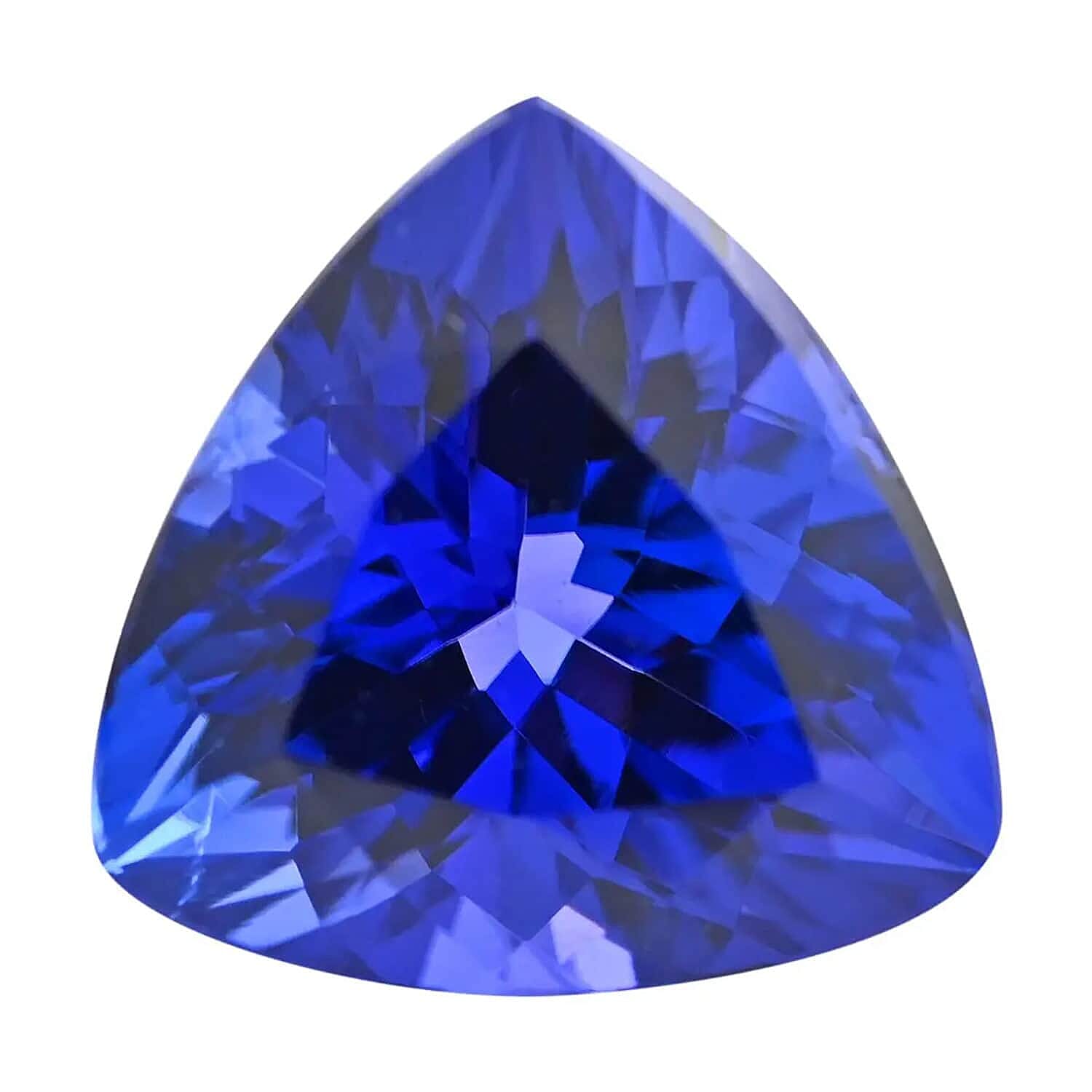 Certified &amp; Appraised 1.6 Ct. AAAA Tanzanite Loose Gemstone in Tillion Shape (8 MM) 6303585 0