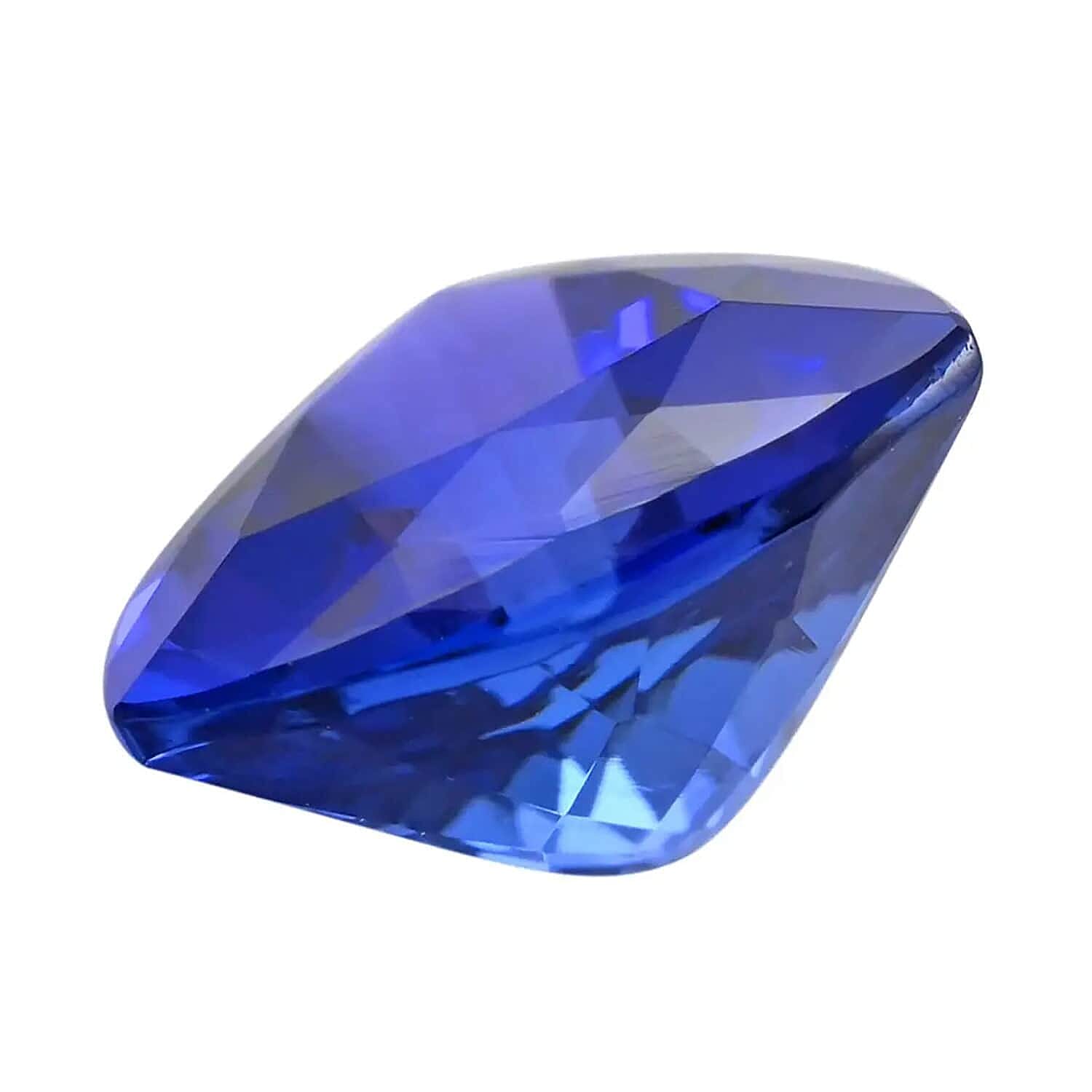 Certified &amp; Appraised 1.6 Ct. AAAA Tanzanite Loose Gemstone in Tillion Shape (8 MM) 6303585 1
