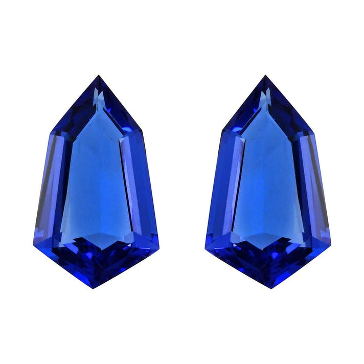Certified &amp; Appraised 10.4 Ct. Set of 2 AAAA Tanzanite Loose Gemstones (17.6 X 10.1 MM) 7861942 1