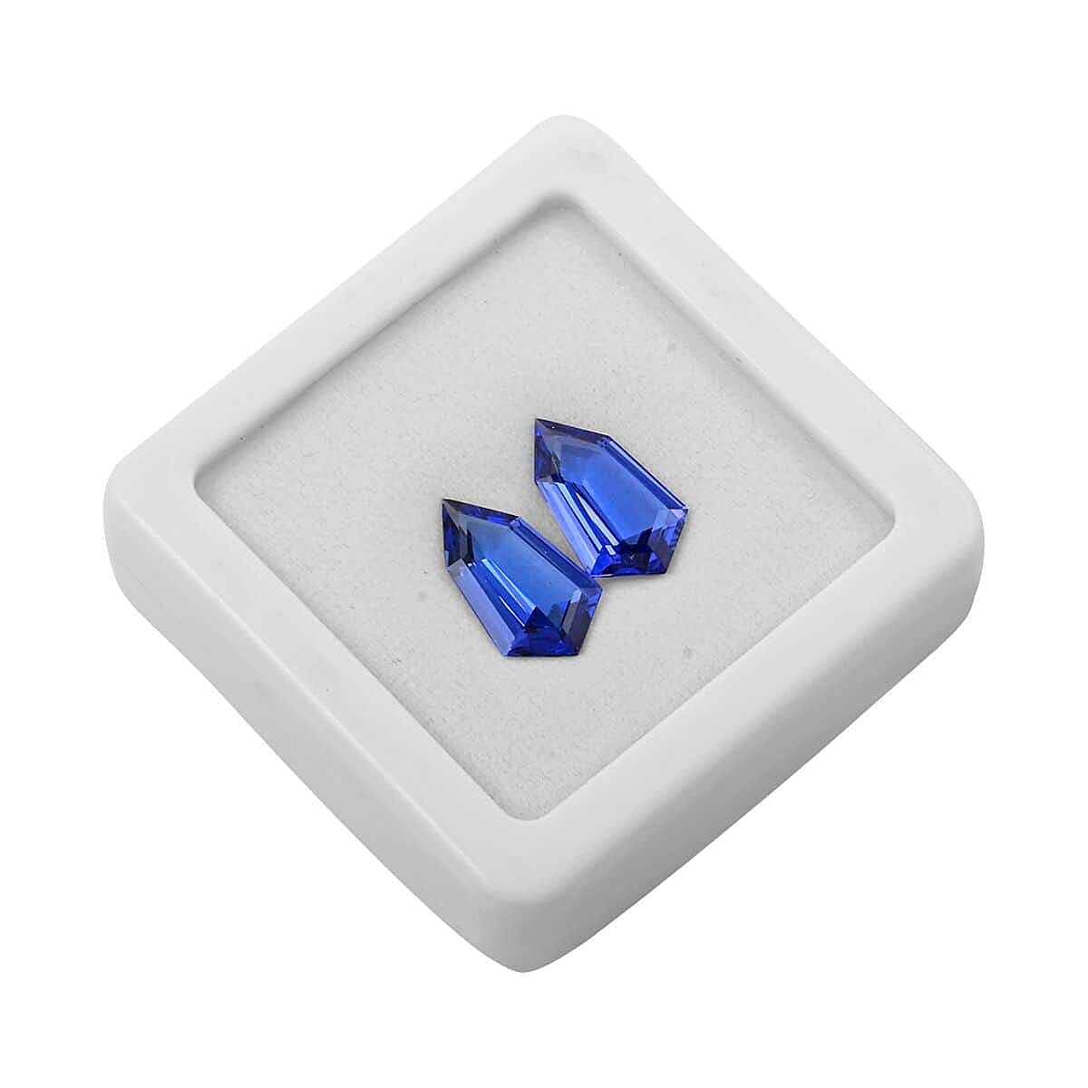 Certified &amp; Appraised 10.4 Ct. Set of 2 AAAA Tanzanite Loose Gemstones (17.6 X 10.1 MM) 7861942 4
