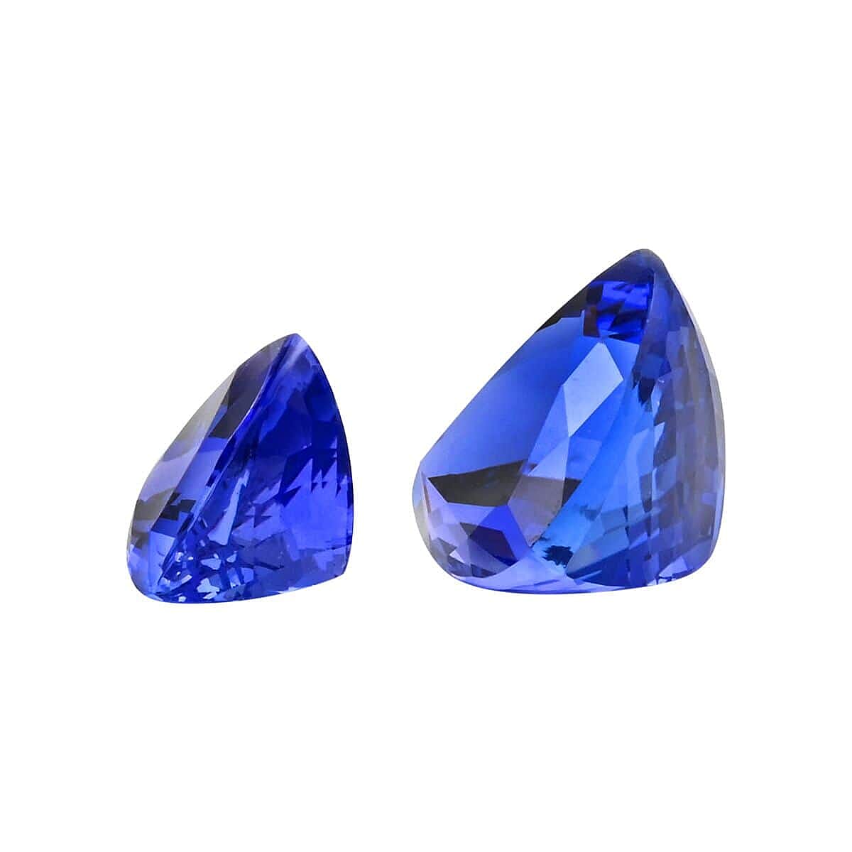 Certified &amp; Appraised 15.51 Ct. Set of 3 AAAA Tanzanite Loose Gemstones in Trillion Shape 7861941 1