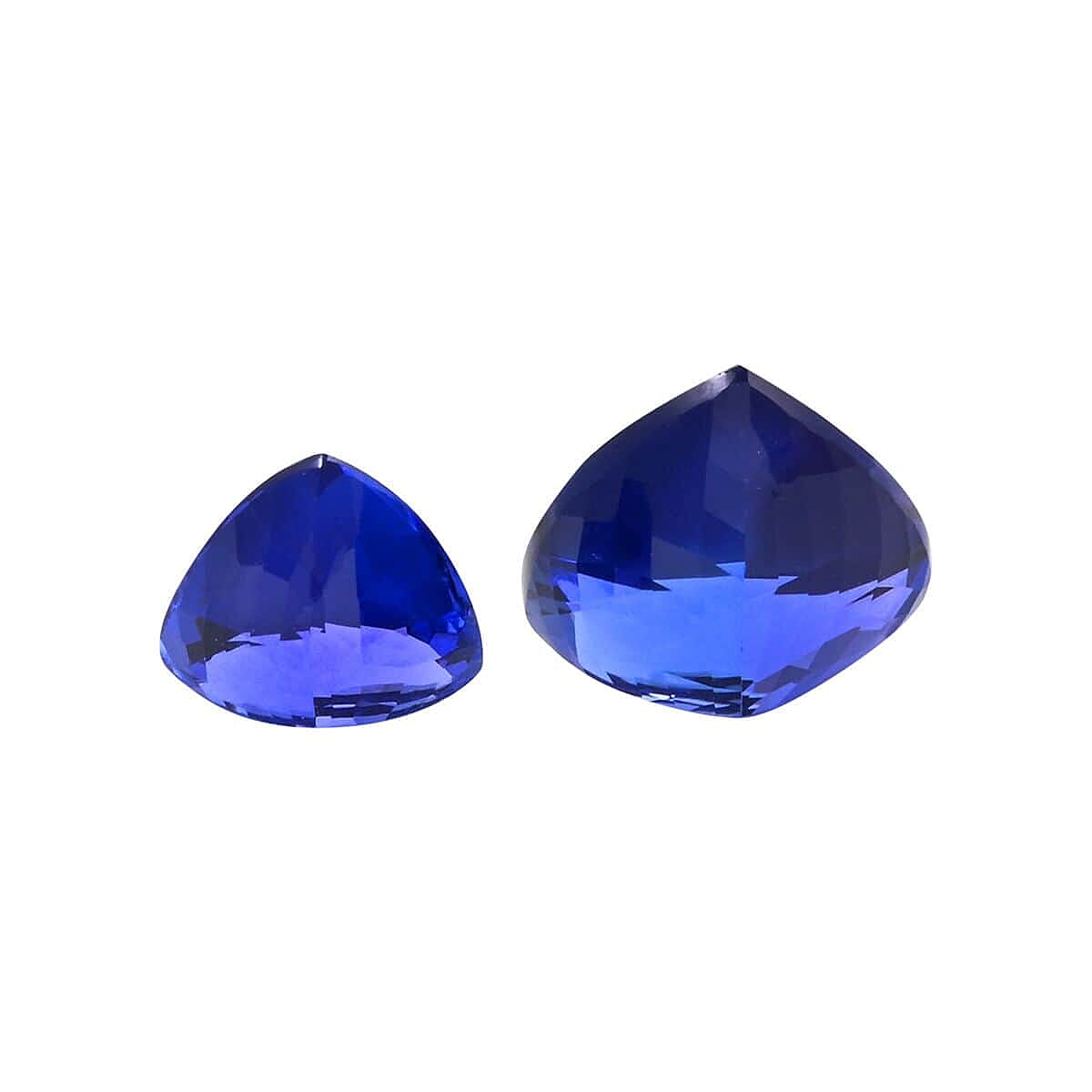 Certified &amp; Appraised 15.51 Ct. Set of 3 AAAA Tanzanite Loose Gemstones in Trillion Shape 7861941 2