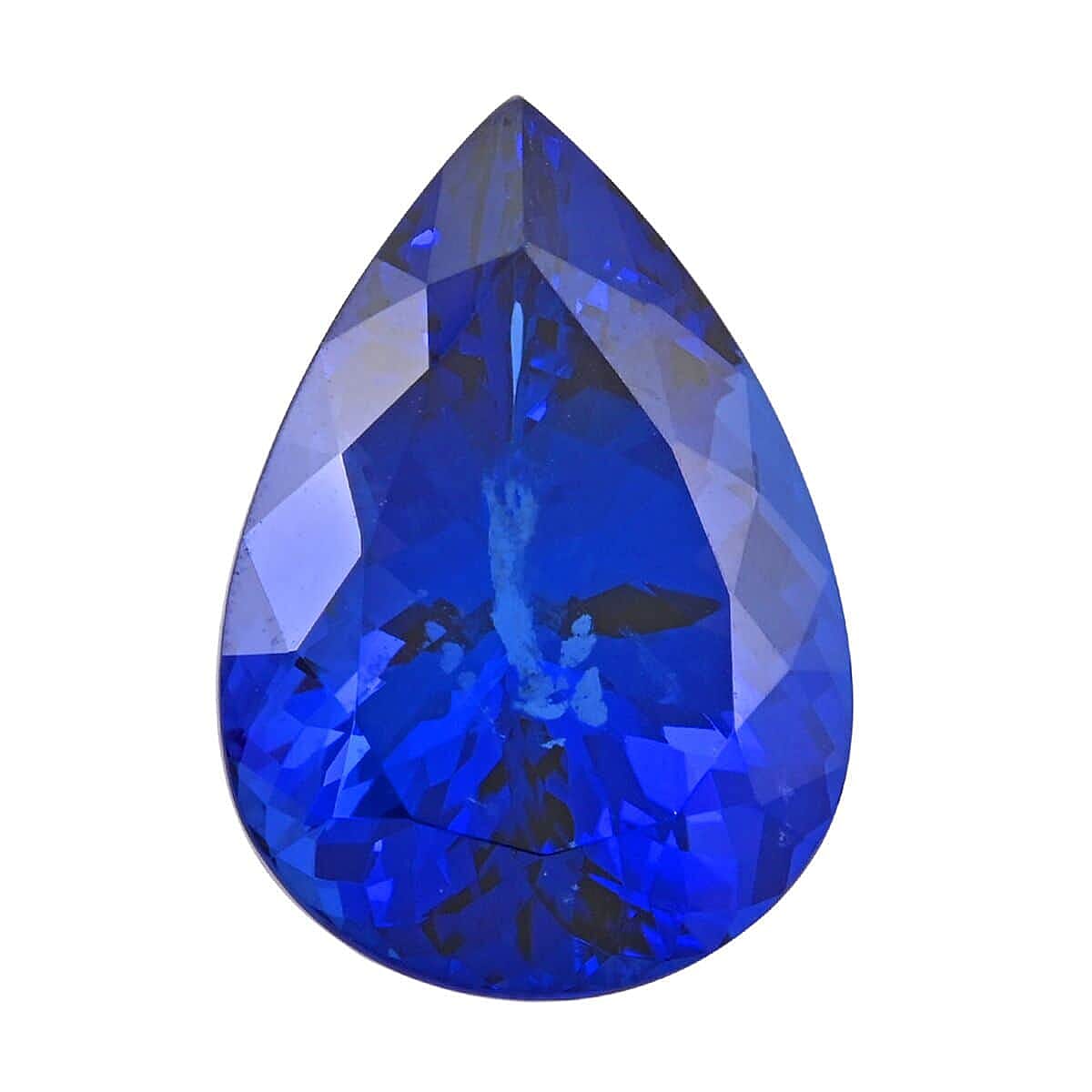 Certified &amp; Appraised 19 Ct. AAAA Tanzanite Loose Gemstone in Pear Shape 7674484 0