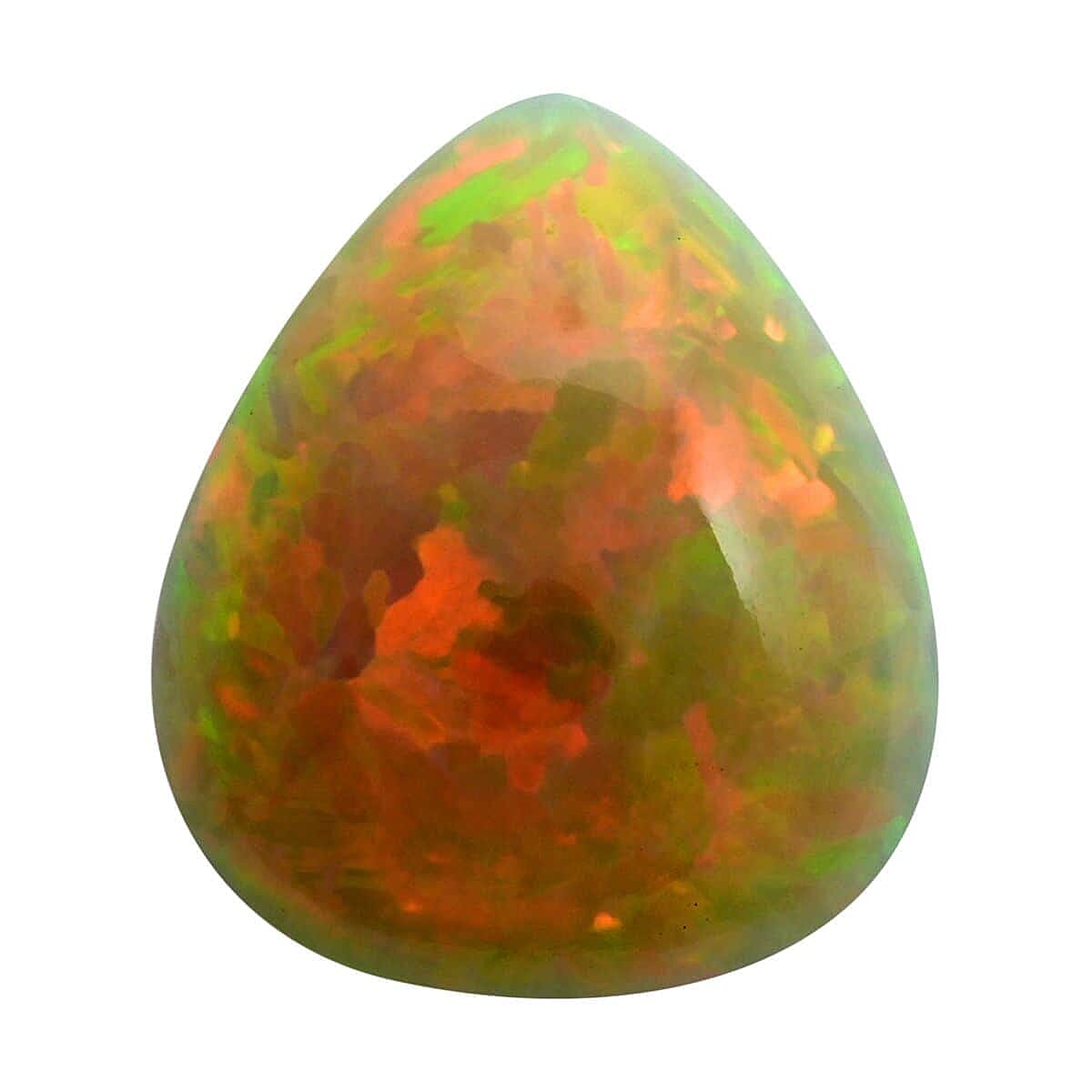 Certified &amp; Appraised 23.2 Ct. AAAA Ethiopian Opal Loose Gemstone in Pear Shape 7890024 0