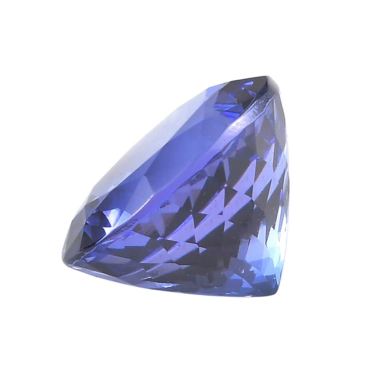 Certified &amp; Appraised 4 Ct. AAAA Tanzanite Loose Gemstone 10 MM 6303575 1
