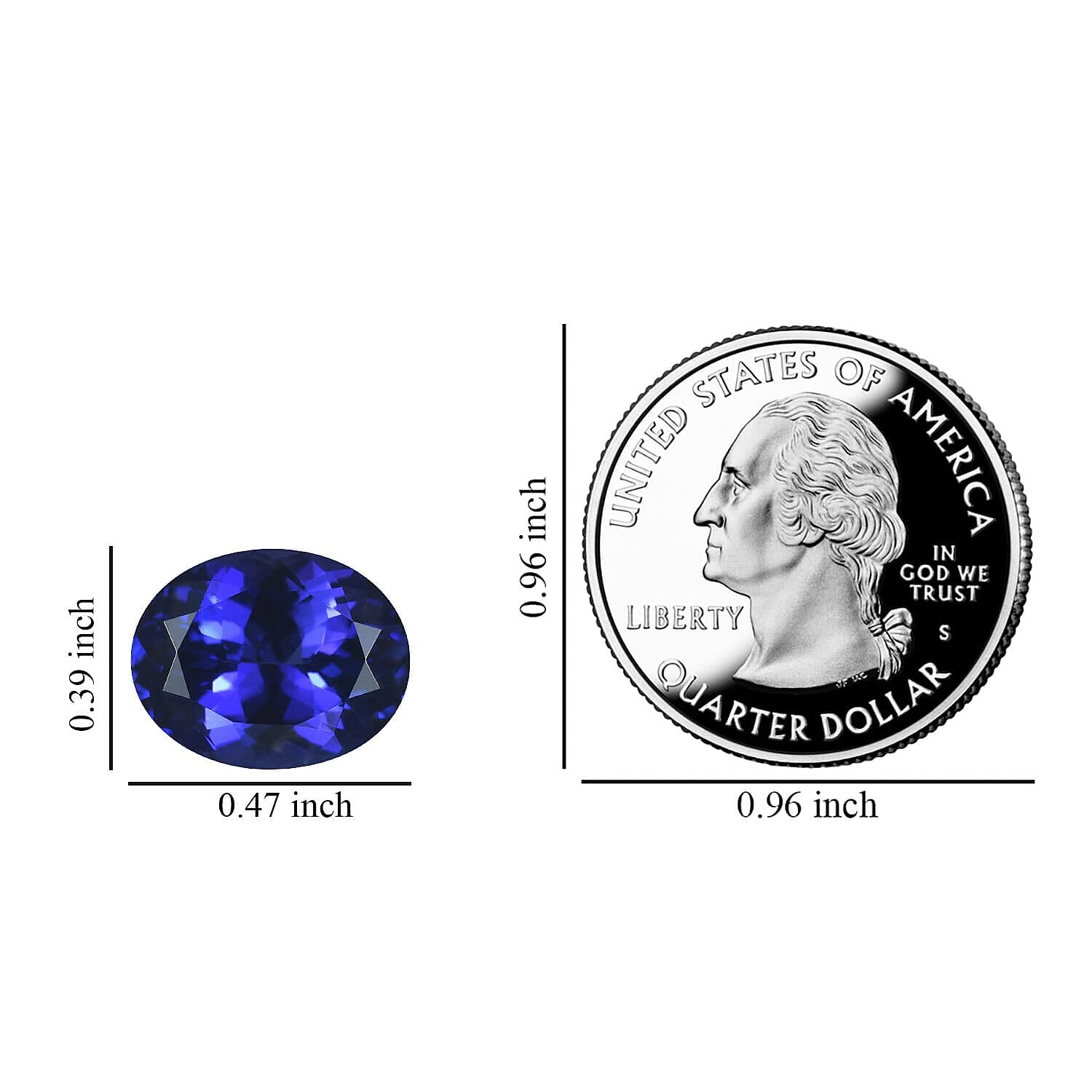 Certified &amp; Appraised 5 Ct. Tanzanite Loose Gemstone in Oval Shape (12 x 10 MM) 6303564 2