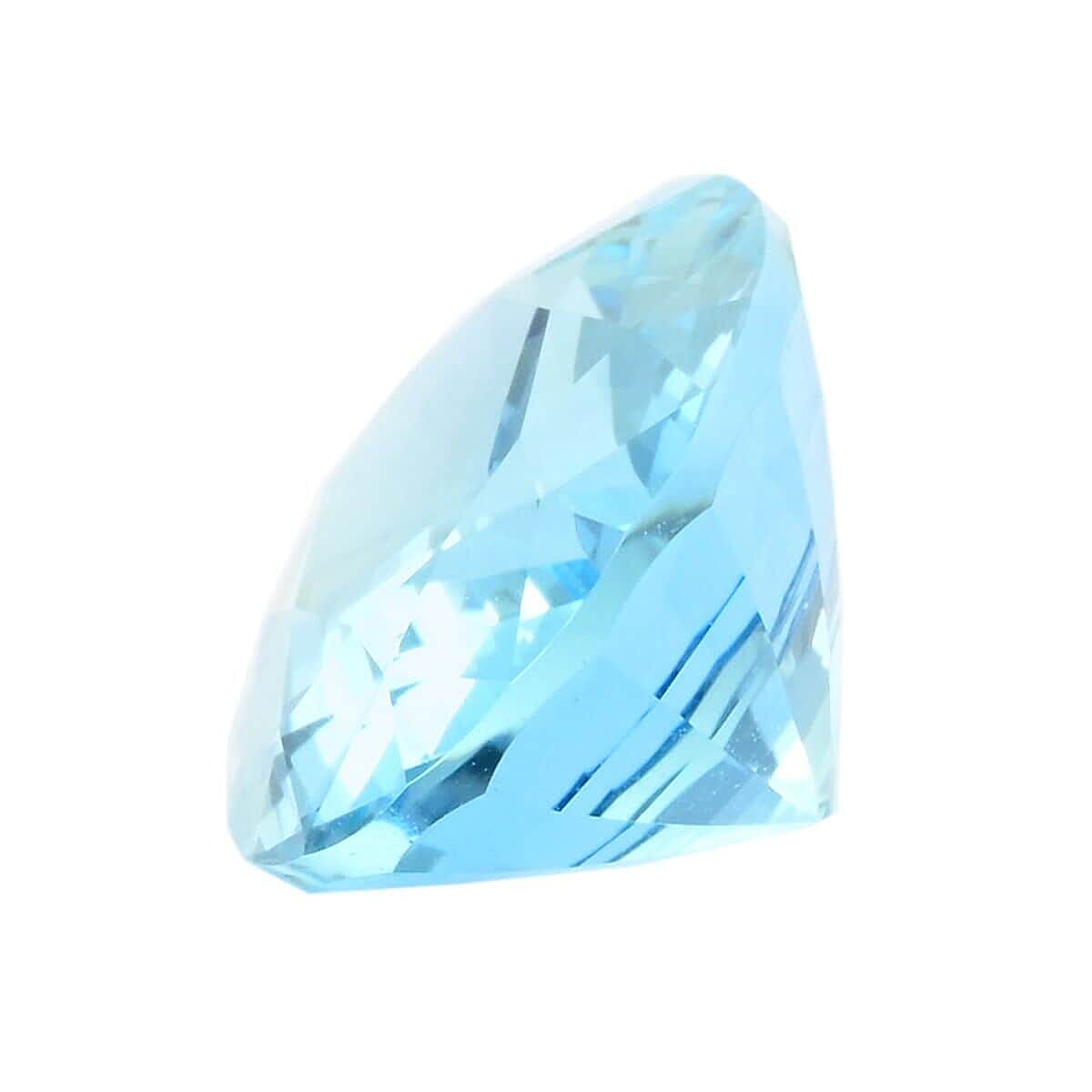 Certified &amp; Appraised 8.16 Ct. AAAA Santa Maria Aquamarine Loose Gemstone in Oval Shape 7755836 1