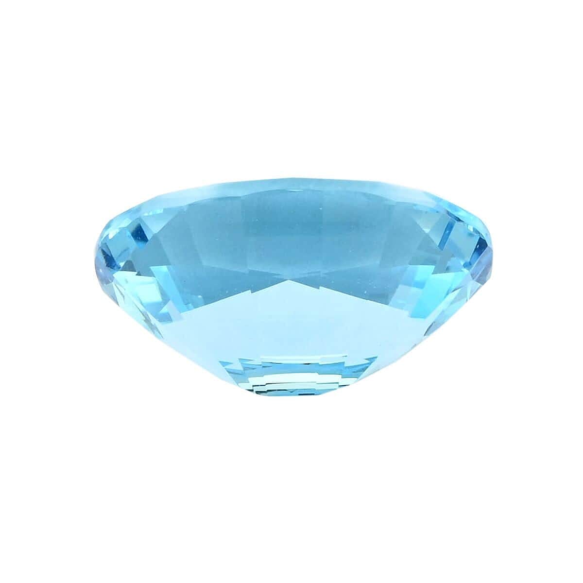 Certified &amp; Appraised 8.16 Ct. AAAA Santa Maria Aquamarine Loose Gemstone in Oval Shape 7755836 2