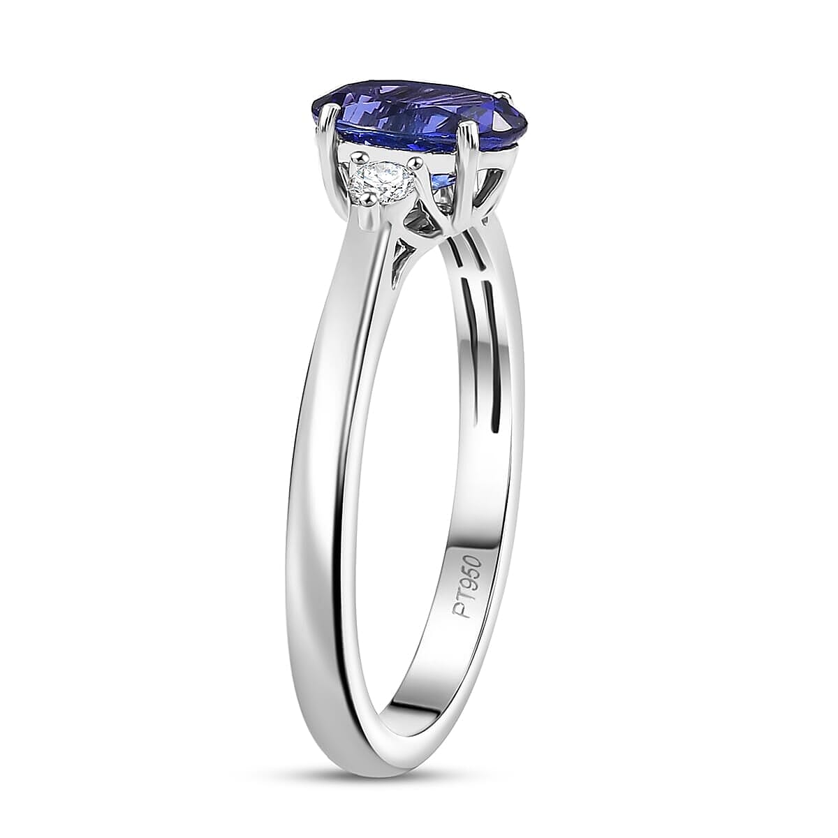 Certified &amp; Appraised RHAPSODY 950 Platinum AAAA Tanzanite, White Diamond EF, VS Solitaire Ring, 1.67  Ct. 8094935 4