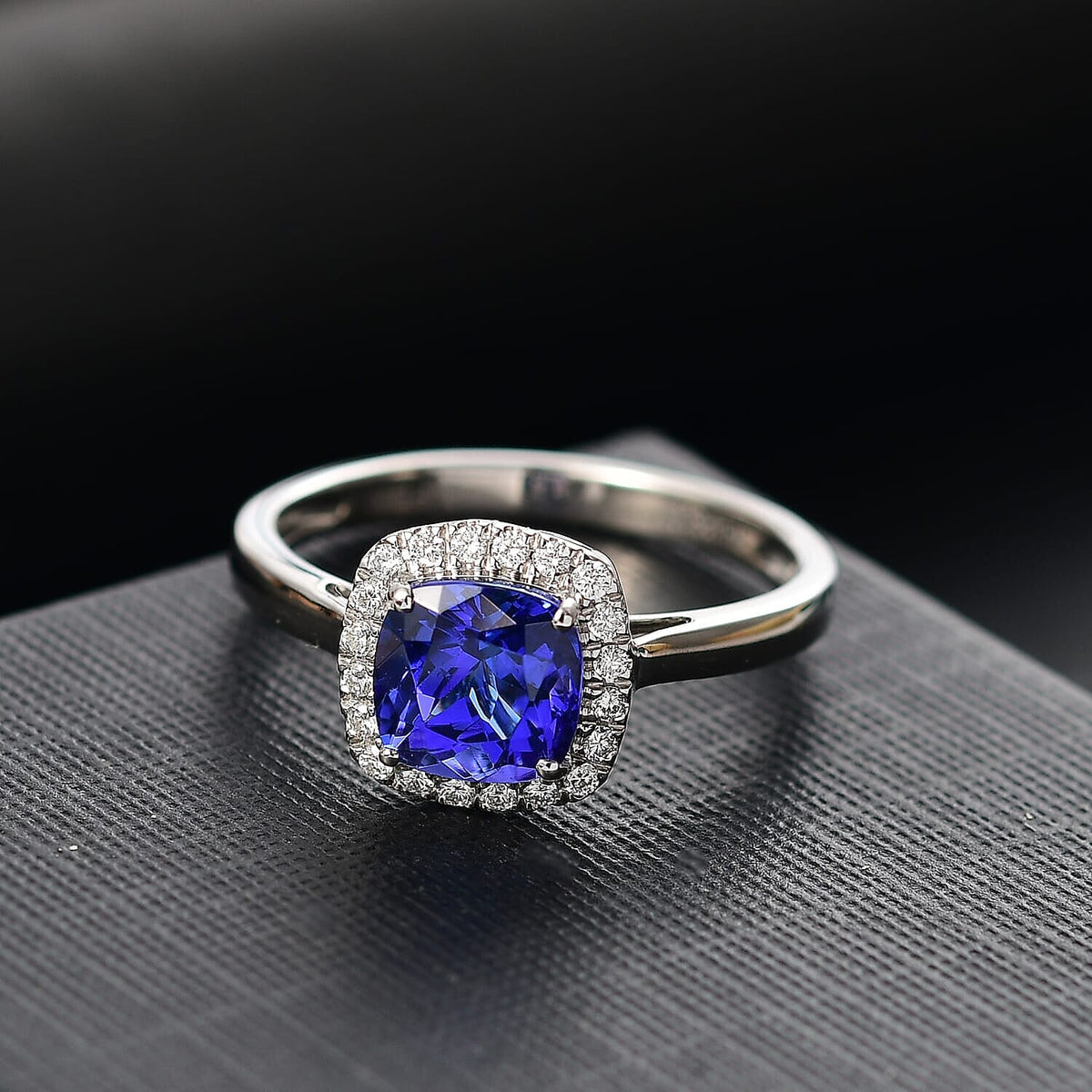 Certified &amp; Appraised RHAPSODY AAAA Tanzanite, White Diamond VS-EF Halo Ring in 950 Platinum,  2.8  Ct. 8094960 3