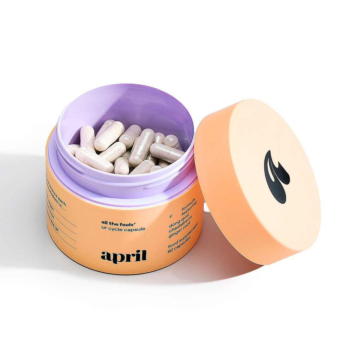 April Supplements All the Feels Bundle (Incl.Ur Cycle Capsule (PMS) 60 Capsules with Refill Paper Pouch 60 Capsules) 7384389 1