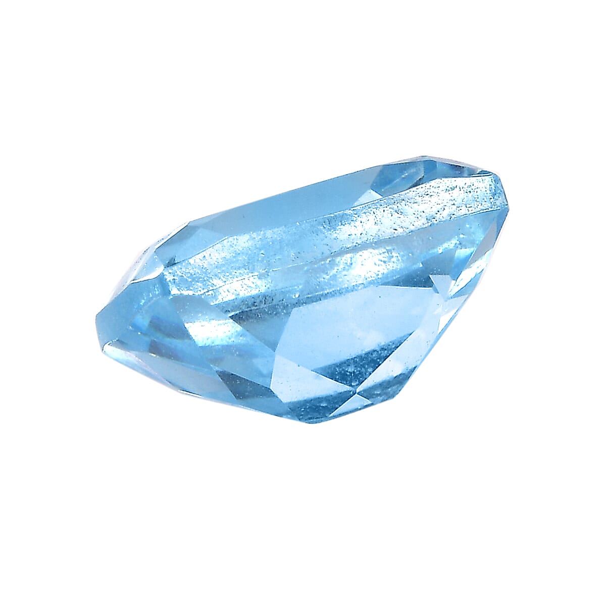 3.88 Ct. Aqua Cubic Zirconia Loose Gemstone in Cushion Shape 8063742 2