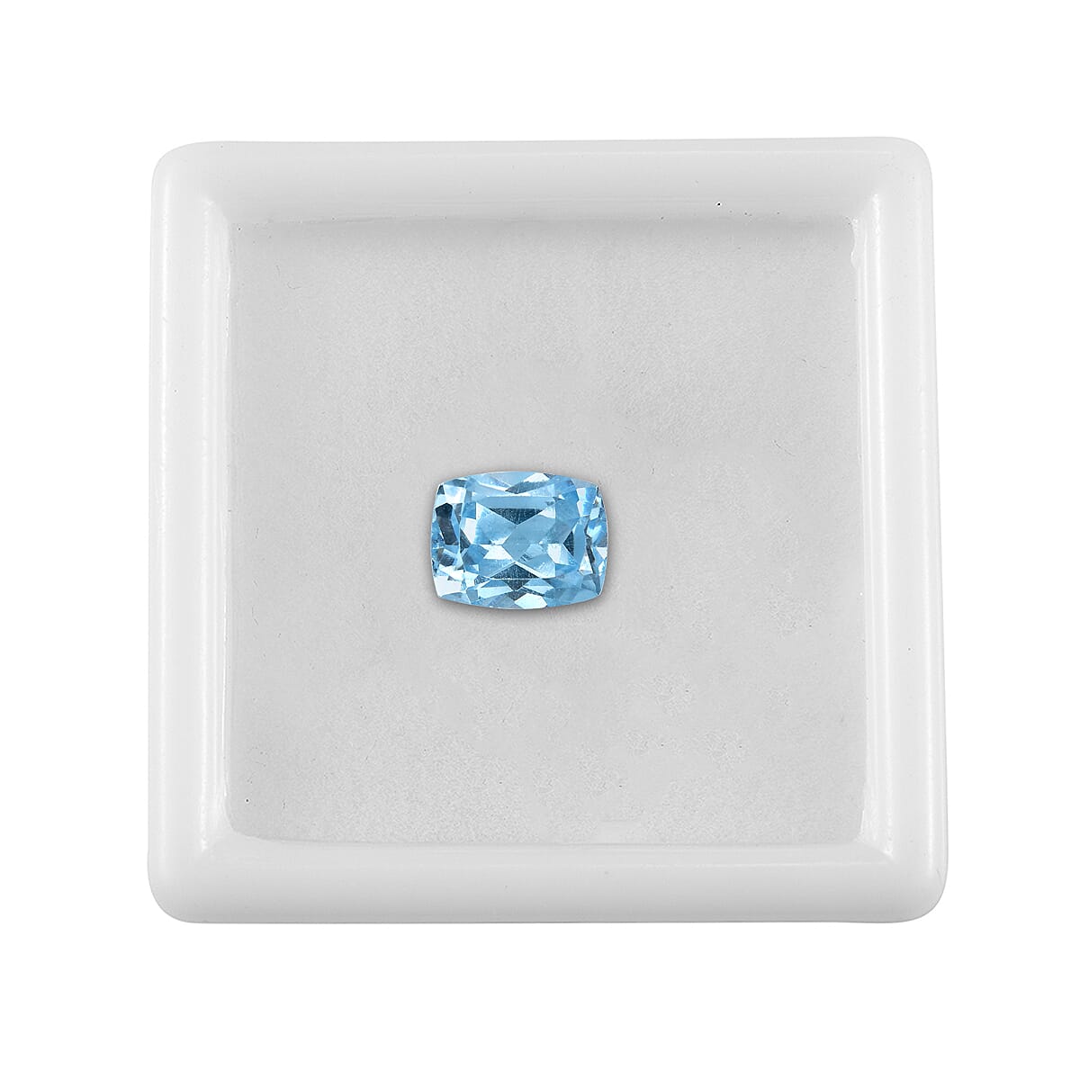 3.88 Ct. Aqua Cubic Zirconia Loose Gemstone in Cushion Shape 8063742 3