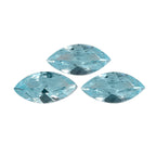 Aqua Cubic Zirconia Marquee Gemstone 0.6 Ct.