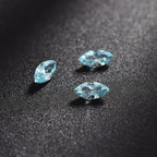 Aqua Cubic Zirconia Marquee Gemstone 0.6 Ct.