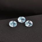 Aqua Cubic Zirconia Oval Shape Gemstone 1.63 Ct.
