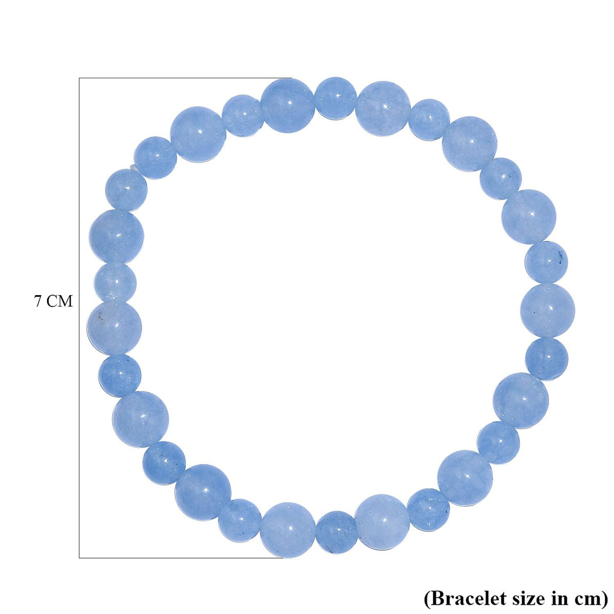 One Time Closeout - Aquamarine Strechable Bracelet (Size - 7.5) 80.00 Ct. 8094805 5