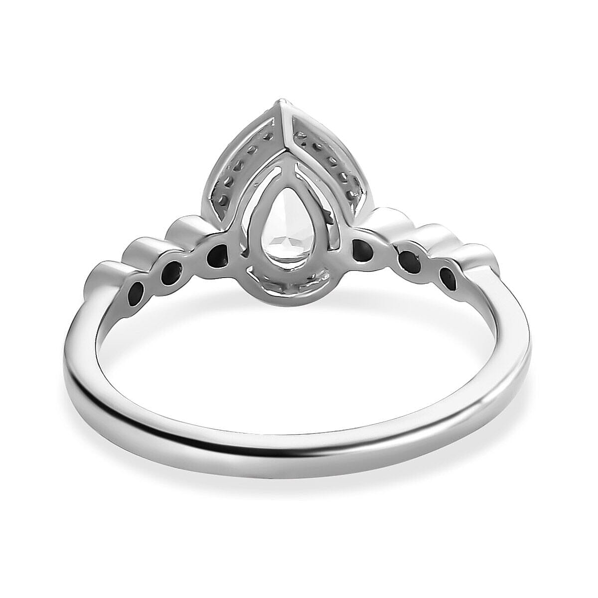 Espirito Santo Aquamarine and Natural Zircon Ring in Platinum Overlay Sterling Silver 1.12 Ct 7373371 8
