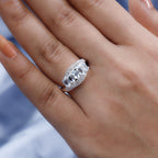 Espirito Santo Aquamarine and Natural Zircon Ring in Platinum Overlay Sterling Silver 1.27 Ct