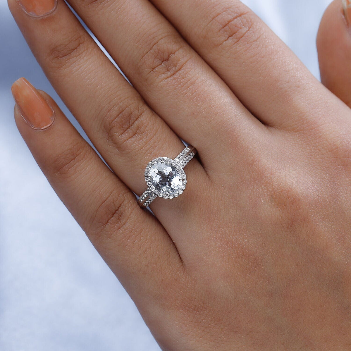 Espirito Santo Aquamarine and Natural Zircon Ring in Platinum Overlay Sterling Silver 2.05 Ct 7379052 4