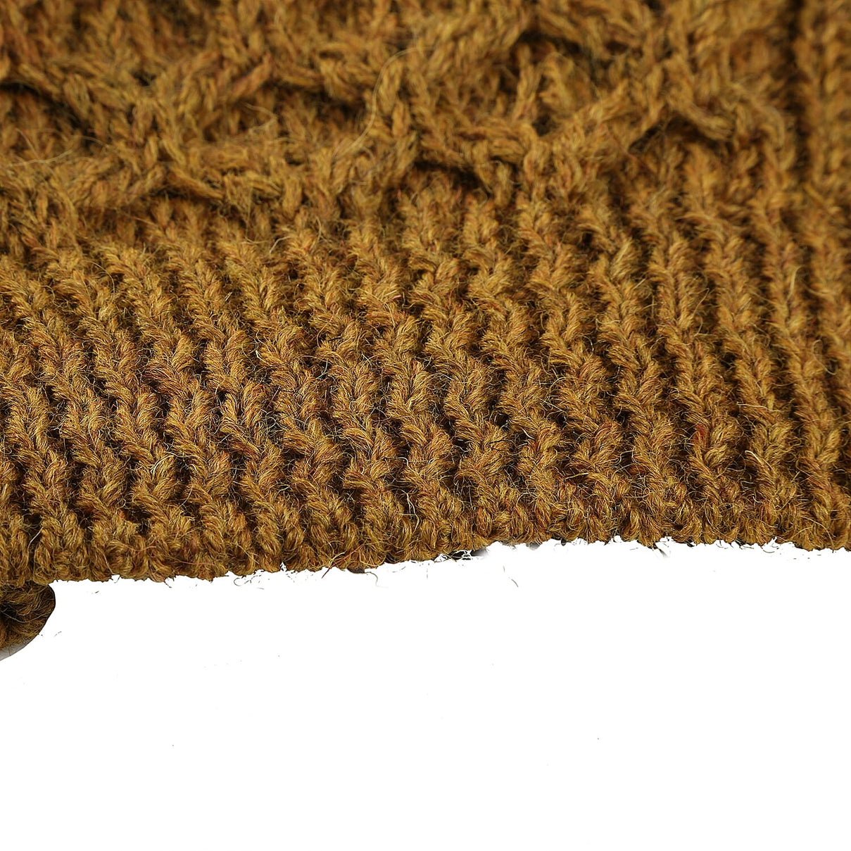 Aran 100% Pure New Wool Women's Sweater - Mustard 6002526 6