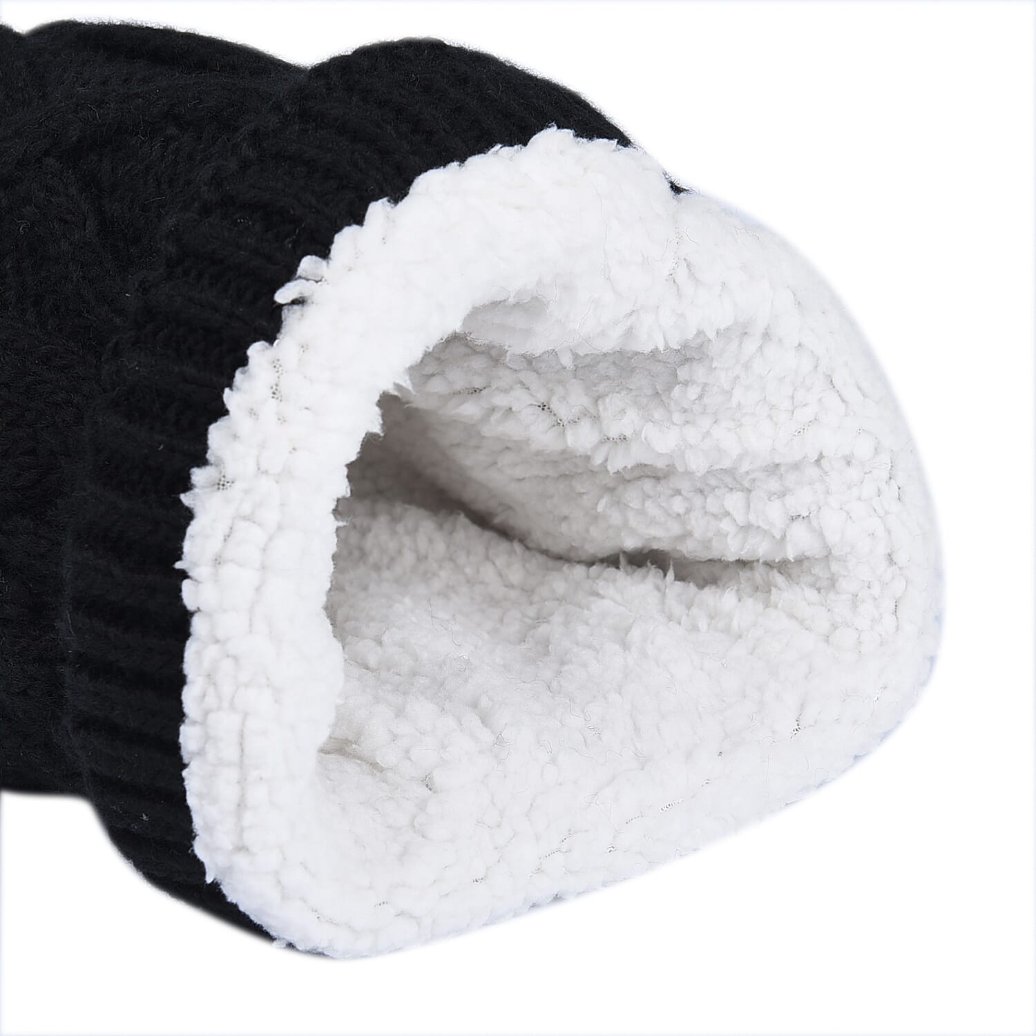 Argan Oil Infused Beanie Hat with Bobble For Women's - Black 7084615 3