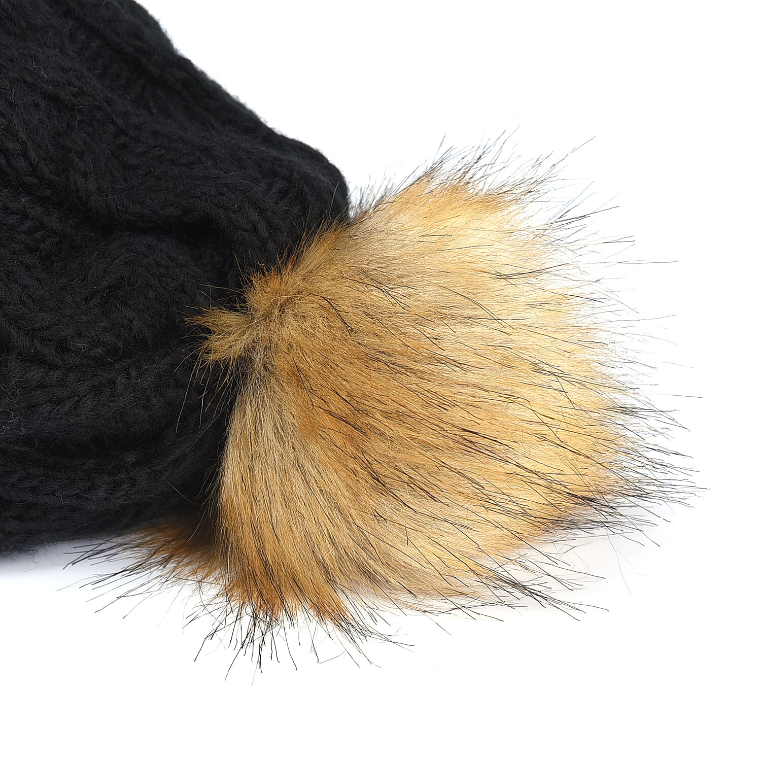 Argan Oil Infused Beanie Hat with Bobble For Women's - Black 7084615 4