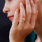 14K Rose Gold SGL Certified Natural Yellow, Pink Green & Champagne Diamond (I1-I2) Ring 1.00 Ct