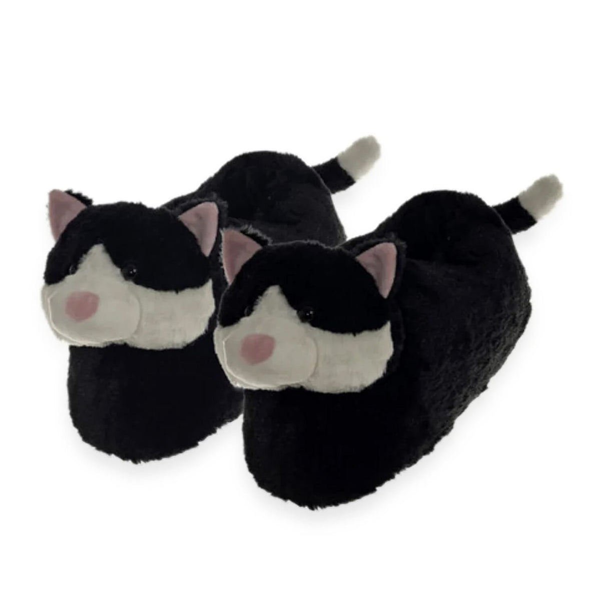 Aroma SuperSoft Chunky Cat Slippers (One Size, Fits 4 to 7) - Black - White 8316478 0