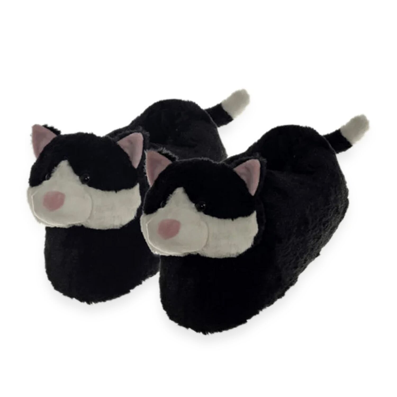 Aroma SuperSoft Chunky Cat Slippers (One Size, Fits 4 to 7) - Black - White 8316478 0