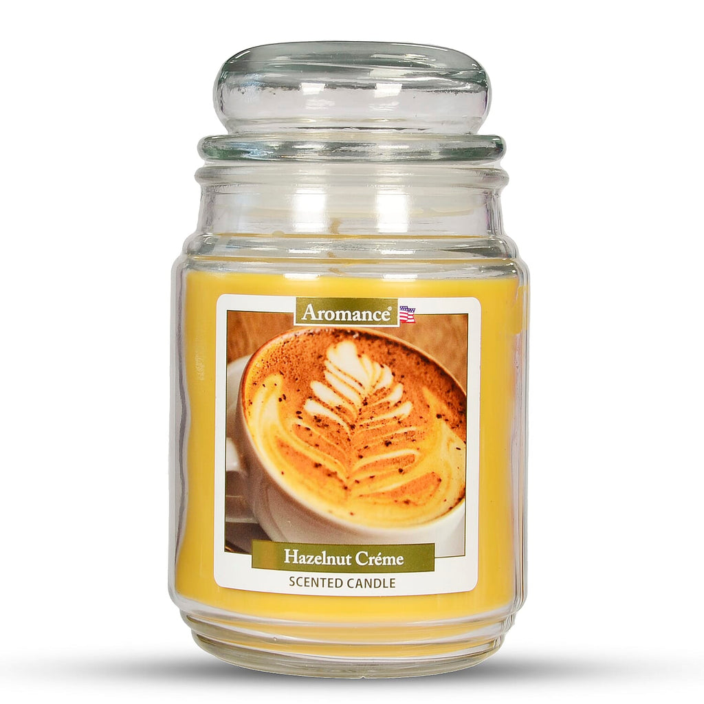 Aromance Hazelnut Creme Scented Candle 18oz - Cream