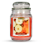 Home Fragnance - 18oz Aromance Pumpkin Amber Jar Candle - Orange