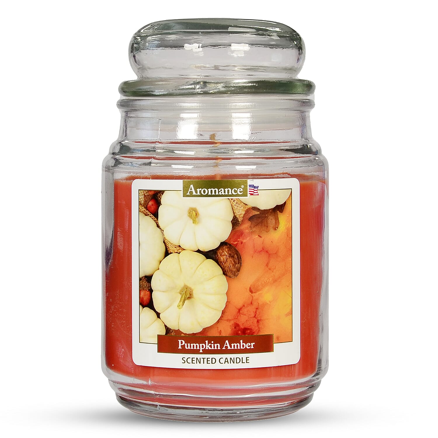 Aromance Pumpkin Amber Scented Jar Candle - 18oz 7960246 0