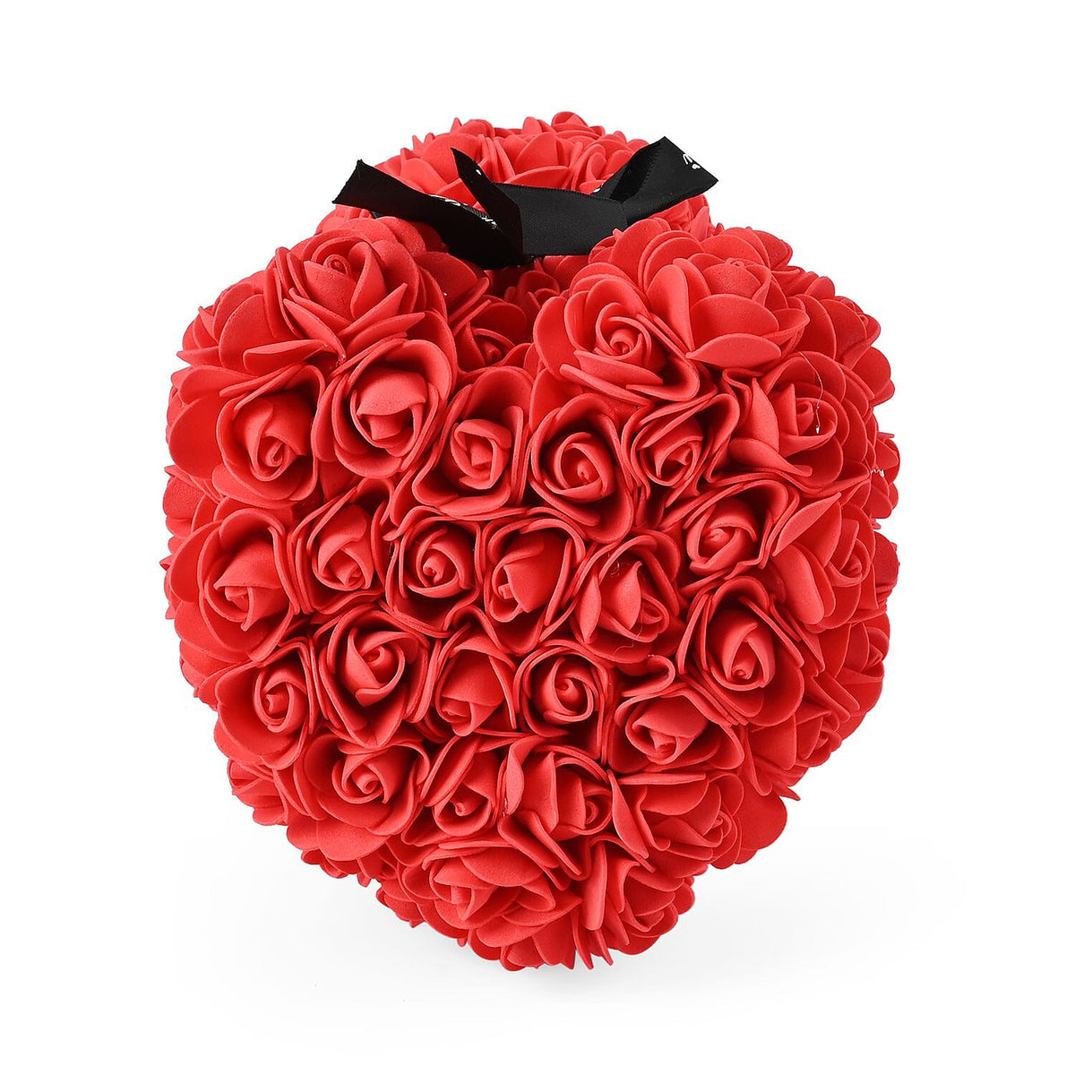 Handcrafted Rose Flower Bunnie with Bow - Red V32699618 5