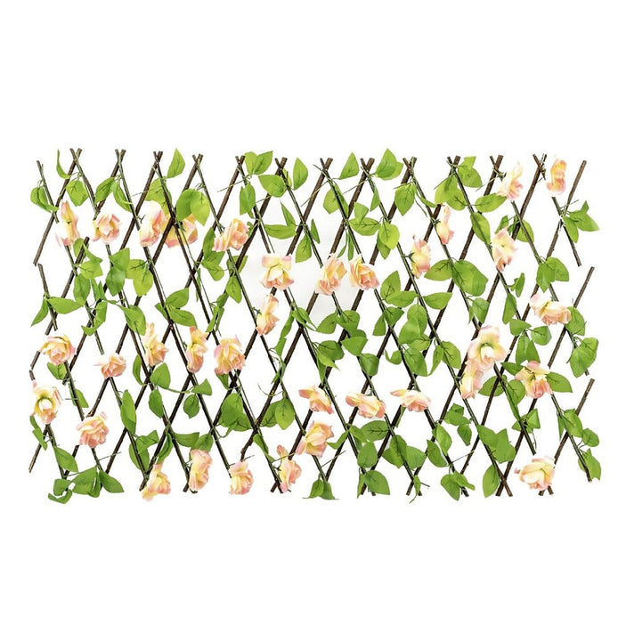 SolarÂ  LED Pink  ExpandingÂ  Flower Trellis 7805726 1