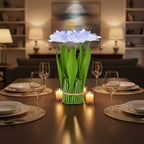 Daffodils  Faux Flower Bundle (22cm) - Light Blue