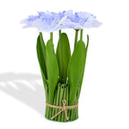 Daffodils  Faux Flower Bundle (22cm) - Light Blue