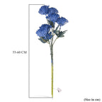 Set of 2 Artificial Hydrangea Faux Flower with LED Lights (60 cm) - Blue
