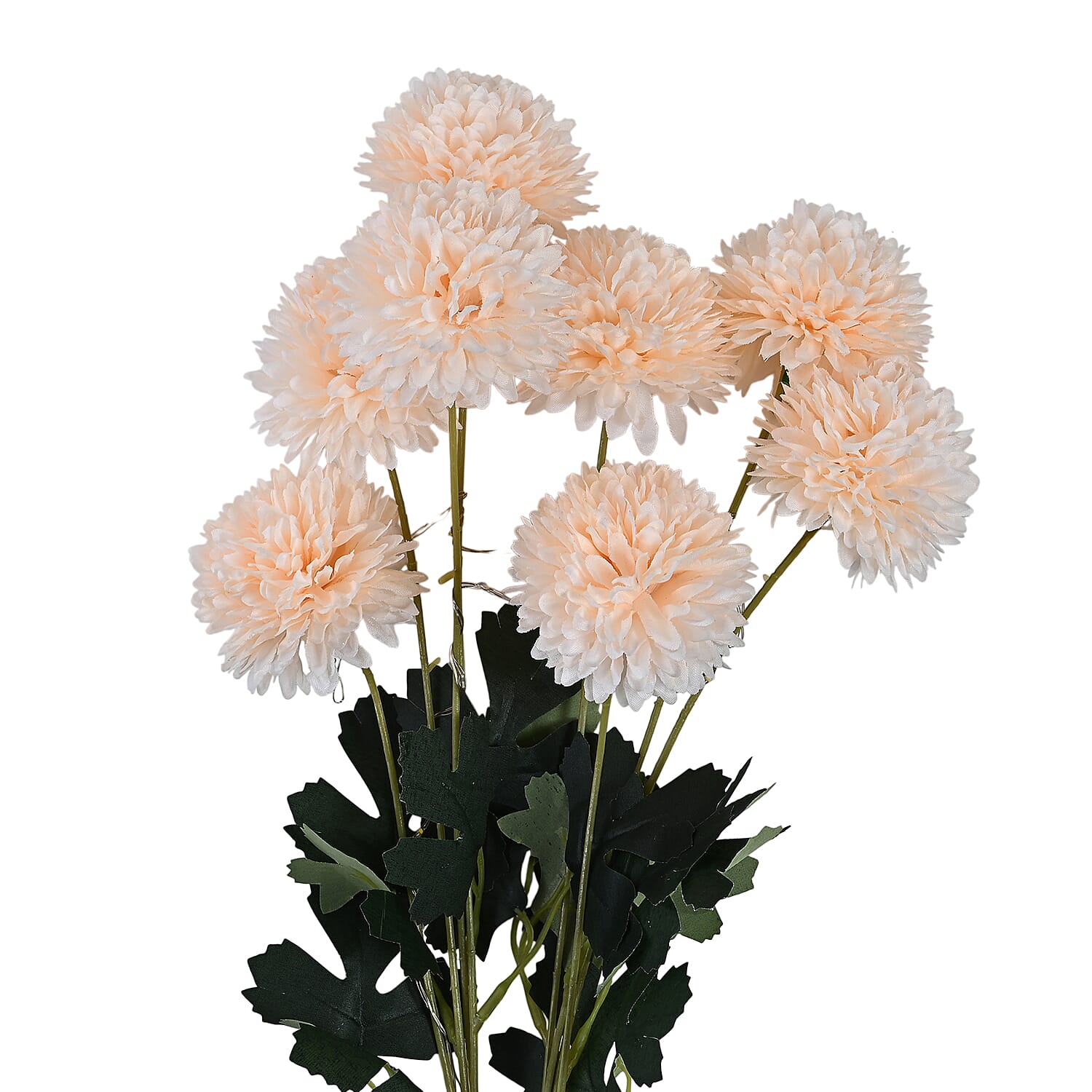 Set of 2 - Faux Flower Branches with LED Lights (50-60cm) - Champagne V32520989 3