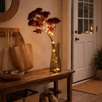 Set of 2 Artificial Hydrangea Faux Flower with LED Lights (60 cm - Pink